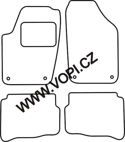 Textil-Autoteppiche Seat Cordoba 2002 - 2004 Autofit (4228)